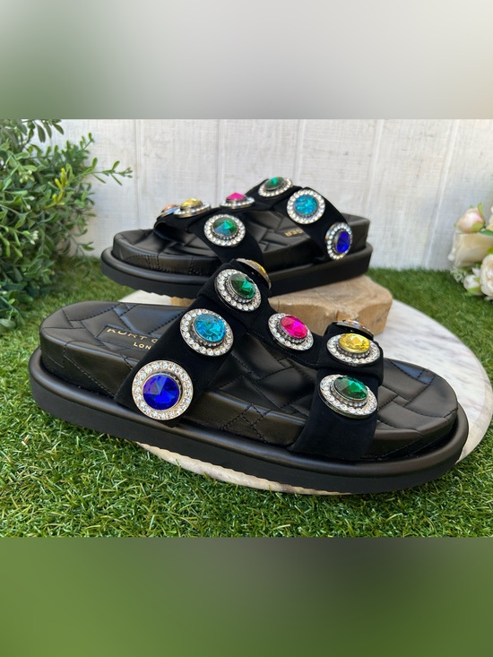 Kurt Geiger Shoes - KURT GEIGER LONDON ORSON CRYSTAL SANDAL black 
$150  size 41 US 10.5 new /no box